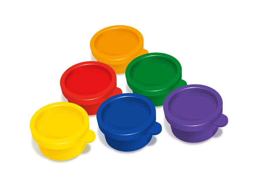 Fingermaling 6 stk Farver 30ml