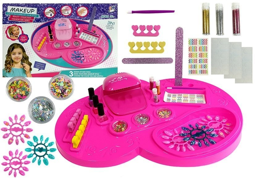 Set Of Cosmetic Bags For A Nail Dryer Varnishes