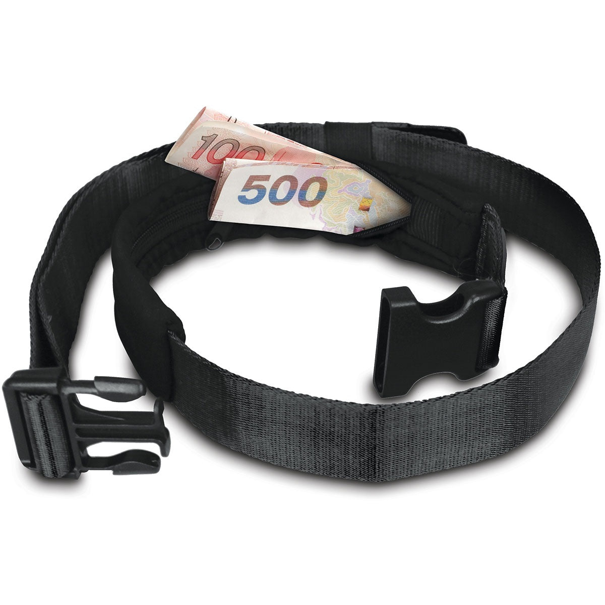 Pasek do portfela Pacsafe Cashsafe 25 w kolorze czarnym