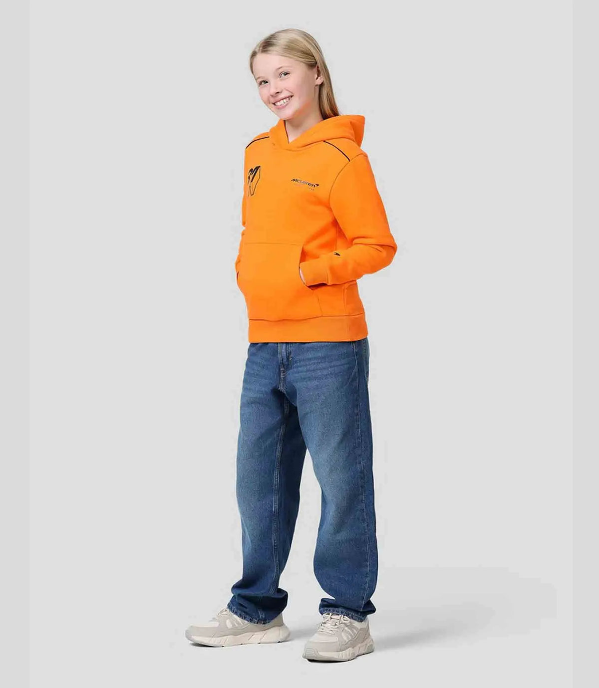 Children's Sweatshirt Mclaren Jr Fw Op Driver Hoodie Orange Orange