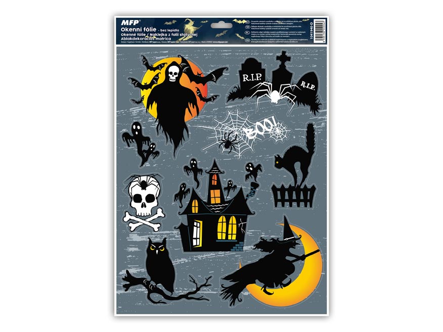 Okenný film Halloween Glitter Ha001