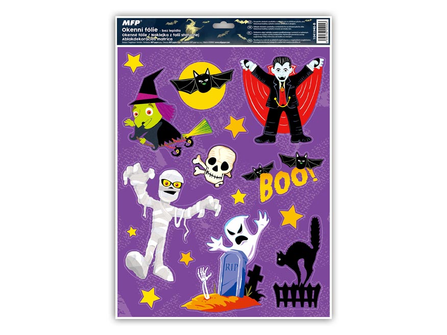 Okenný film Halloween Glitter Ha001