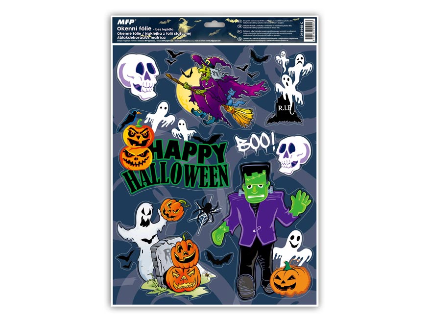 Okenný film Halloween Glitter Ha001