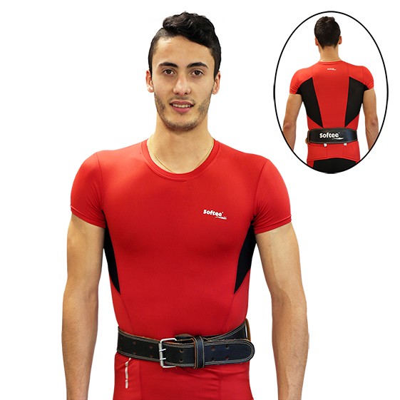 Gürtel Softee Fitness Leder Schwarz