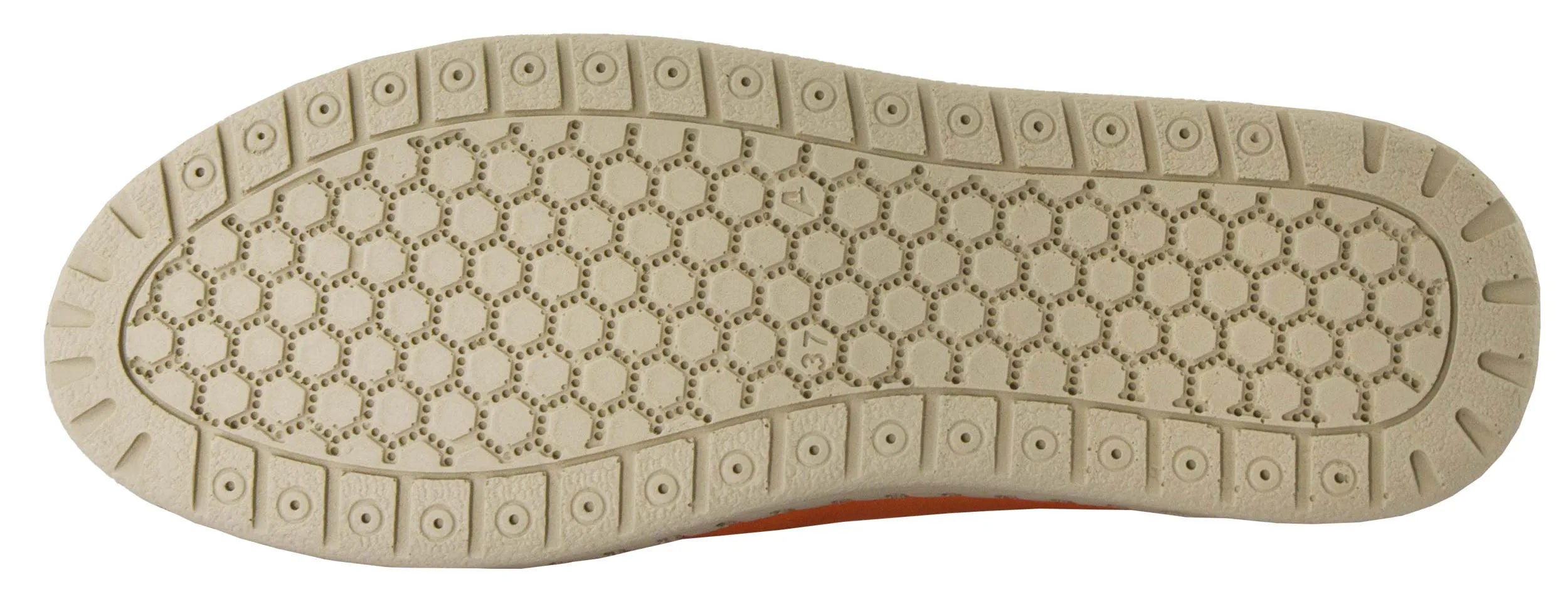 Damskie balerinki skórzane nell dyniowo-pomarańczowe 39