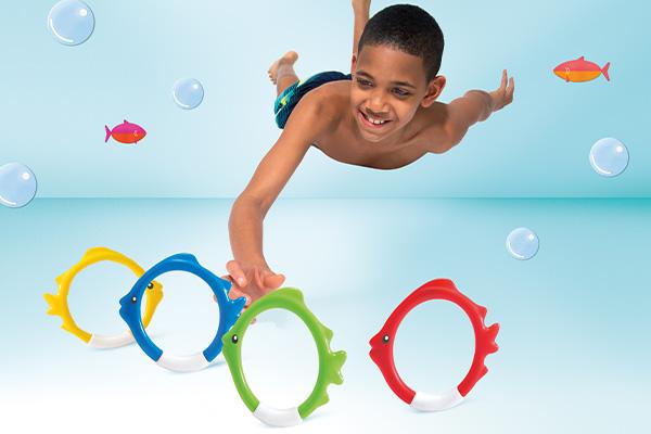 Intex Fish Diving Rings | Set Of 4