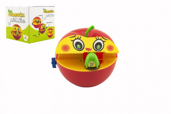 Apple pokladnička s plastovým červom