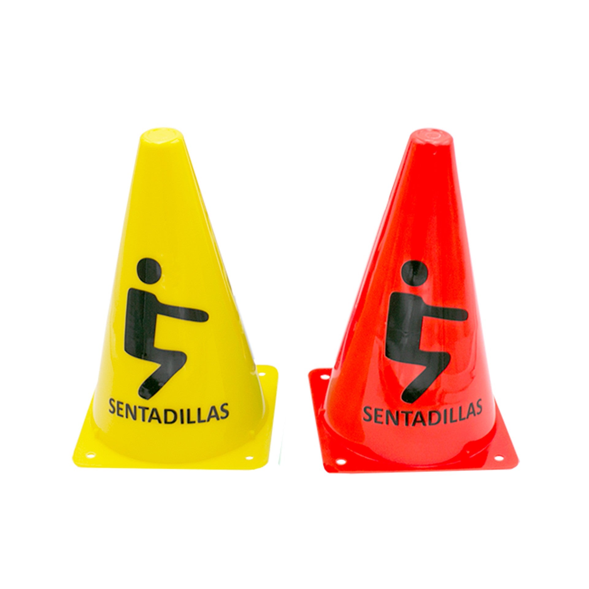 Marcador Cone Training Squats Laranja Fluor