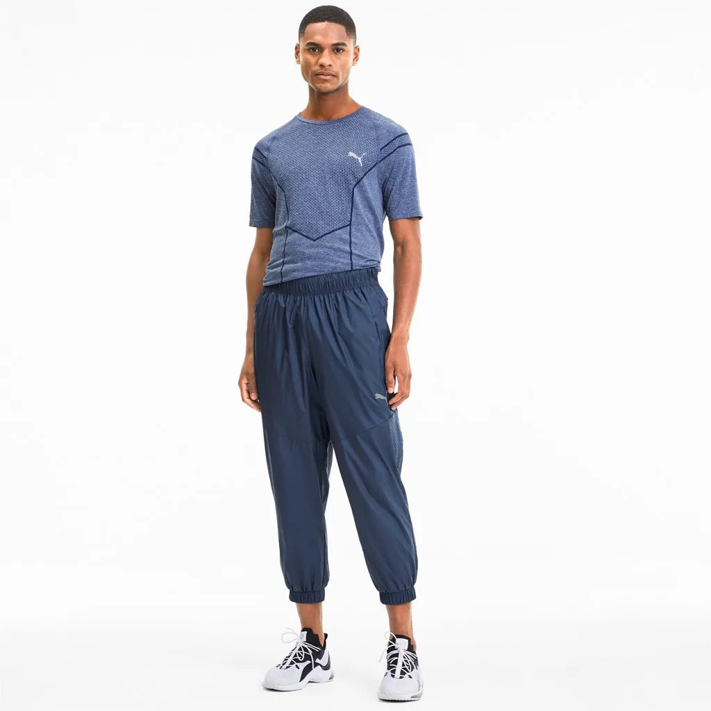 Herenbroek puma reactief geweven broek blauw s