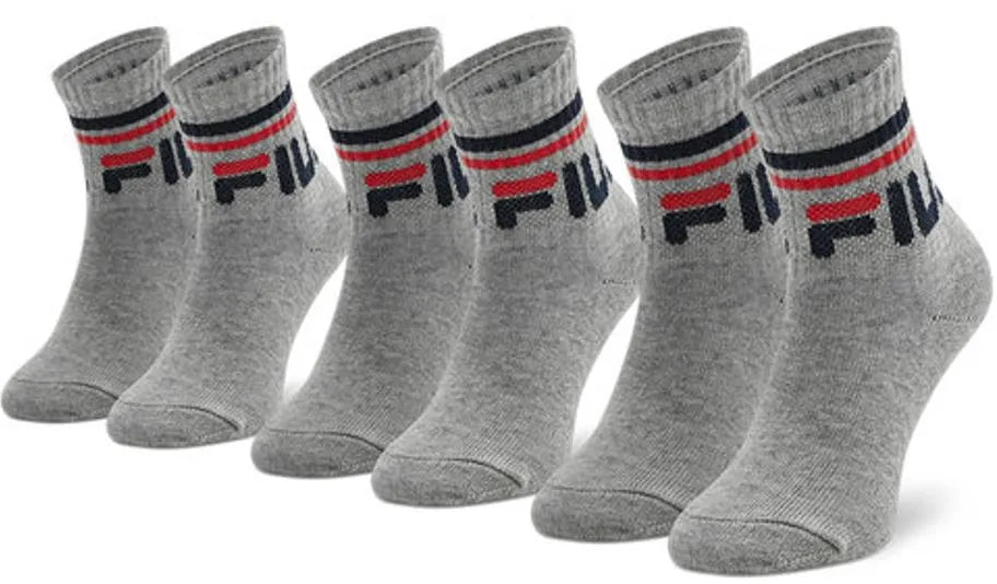 Children's Socks Fila Quarter 3-pack Grey