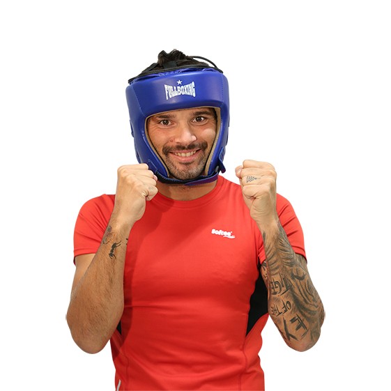 Boxerská prilba Fullbox Protect červená