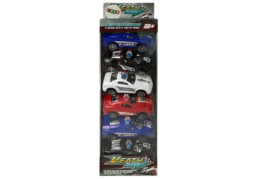 Set Of Cars Cars Police Guards Motorized 6 Pcs