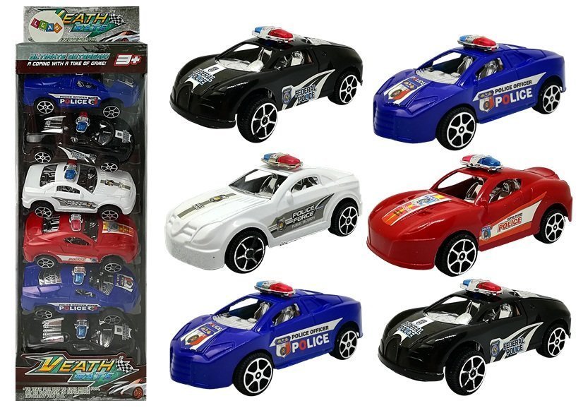 Set Of Cars Cars Police Guards Motorized 6 Pcs