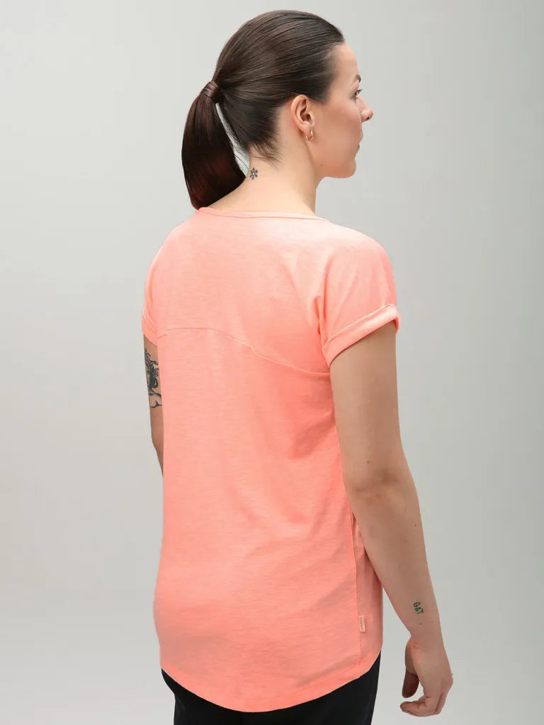 T-shirt damski loap blavekarka pomarańczowy pomarańczowy l