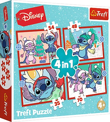 Trefl Puzzle 4 em 1 Ponto Natal