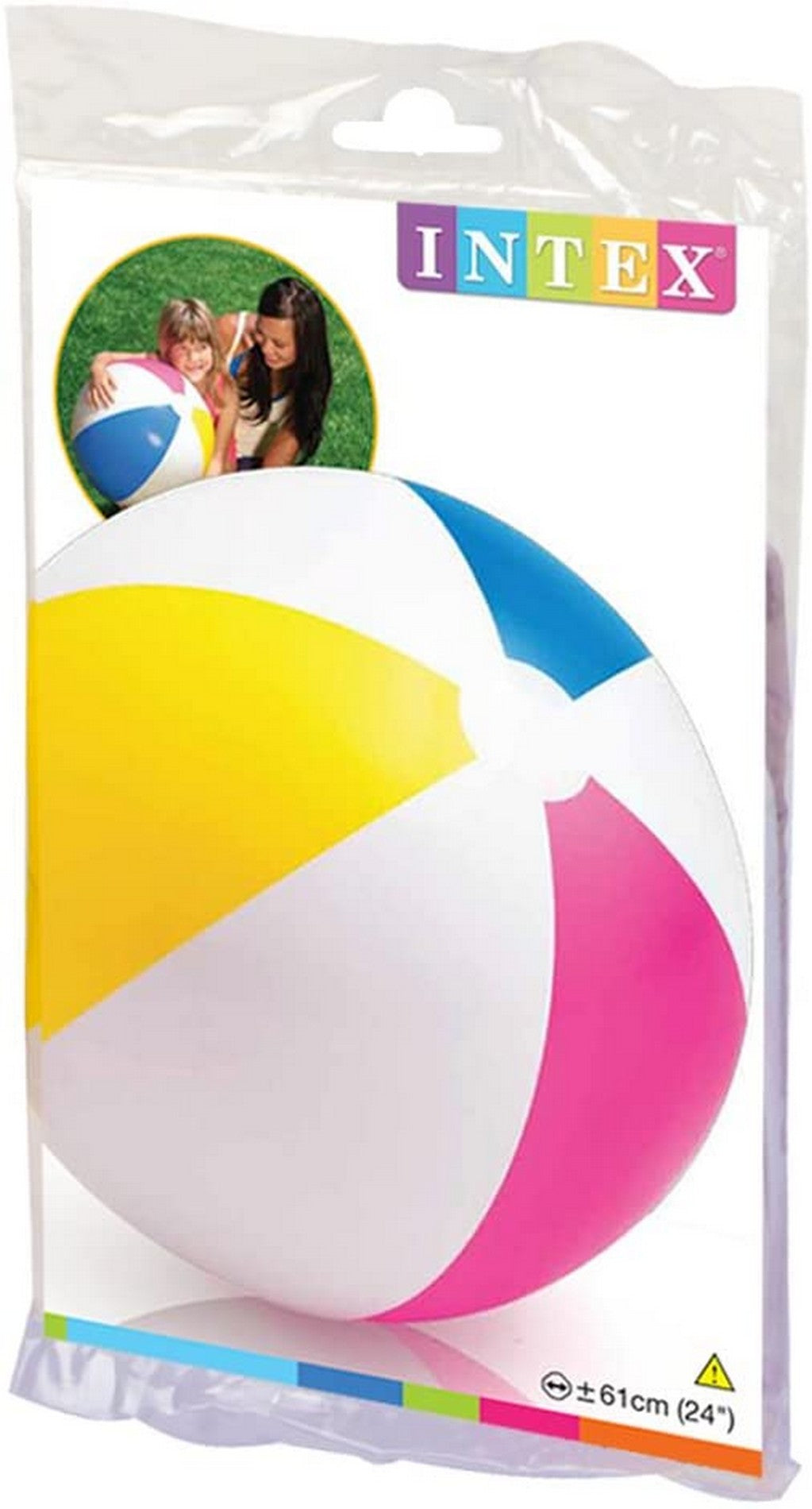 Nadmuchiwana piłka plażowa Intex Ø 61 cm | Trójkolorowy