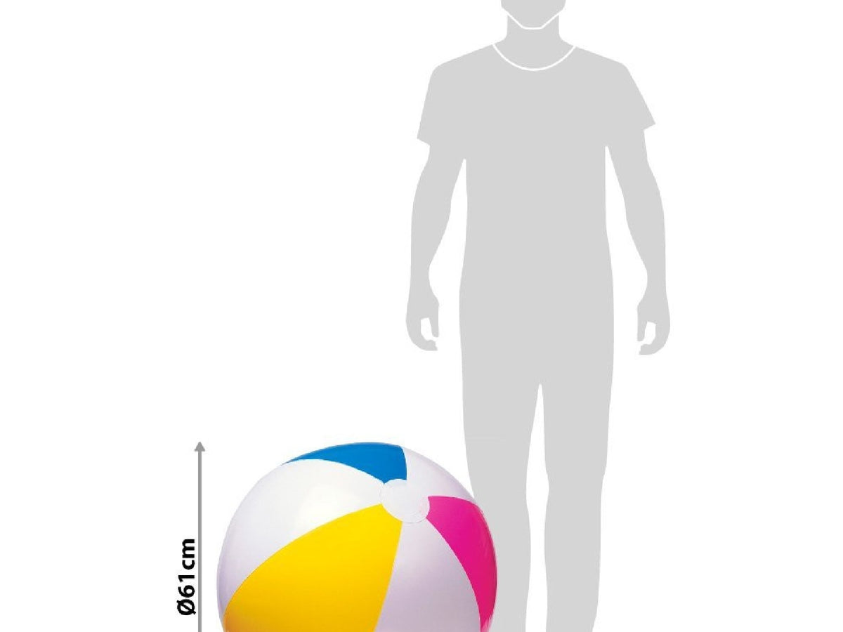 Nadmuchiwana piłka plażowa Intex Ø 61 cm | Trójkolorowy