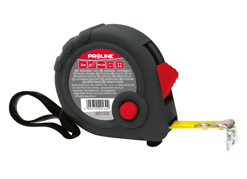 Fitas Métricas - 5m19m Nylon Borracha Revestida Megnetic Spin Blister Proline