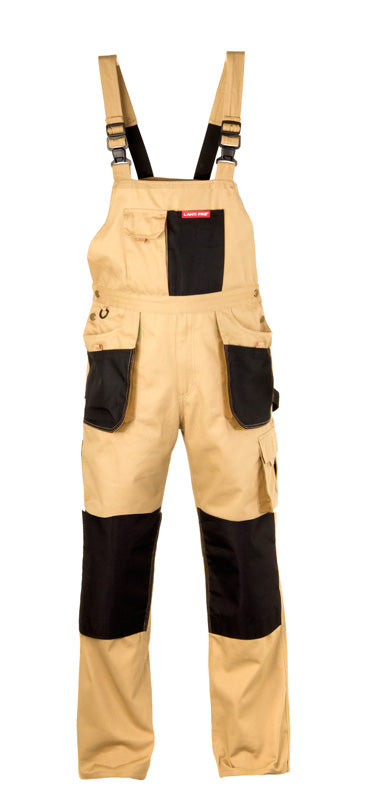 Pantaloni con bretelle Beige 100% cotone L (52) Ce Lahti