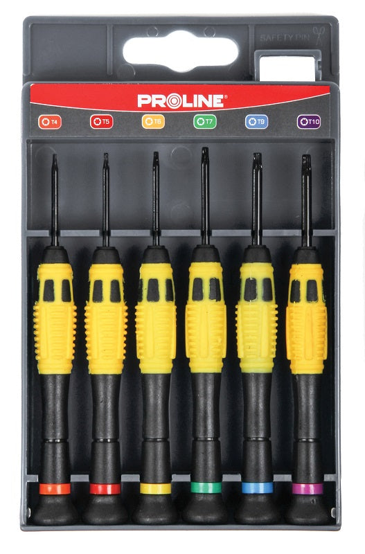 Juveler Skruetrækker Sæt Torx T4-t10 6stk Proline