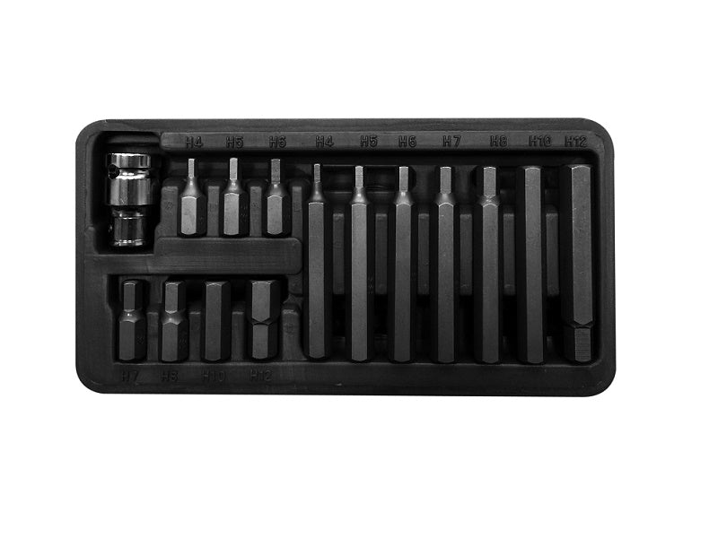 Комплект битове от 15 части Hex4-hex12 L=3075 mm Proline