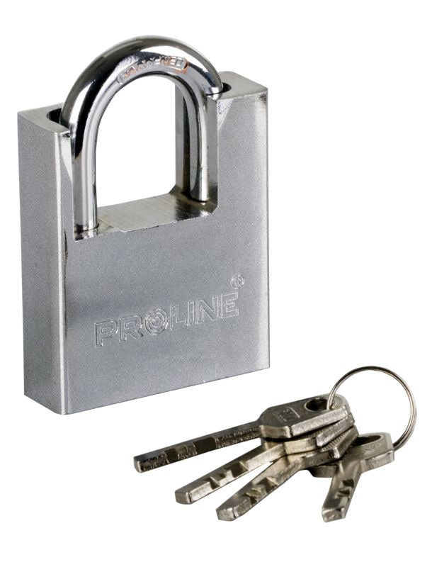 Padlock Iarann Teilgthe Treisithe 50 Mm Proline Eochrach Crua Leictrí