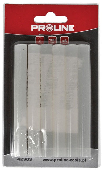 Лепило стикове 11 mm прозрачни 12 бр X 250 mm Proline