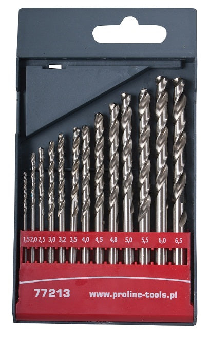 Hss Twist Drill Set 1,5-6,5 mm 13 kusů Proline