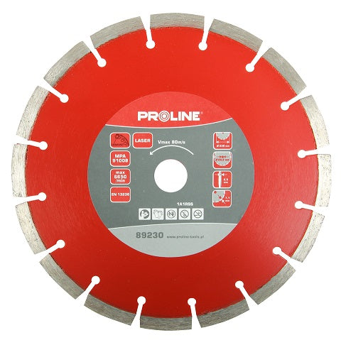 Disque à tronçonner diamanté 300 mm x 2,8 mm x 8 mm x 25,4 mm Proline