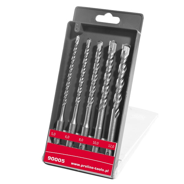 5 Piece Sds Plus Masonry Drill Set (5 6 8 10 12 Mm) Proline