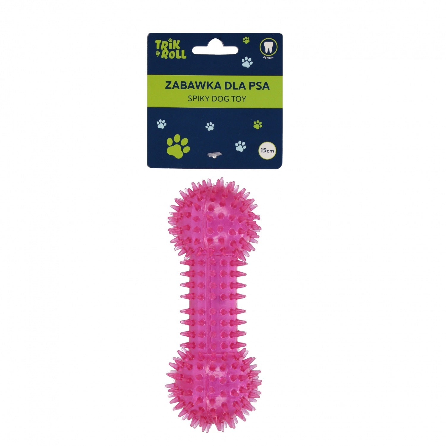 Pet Legetøj Squeak Bone Til Hunde Pink 15 Cm