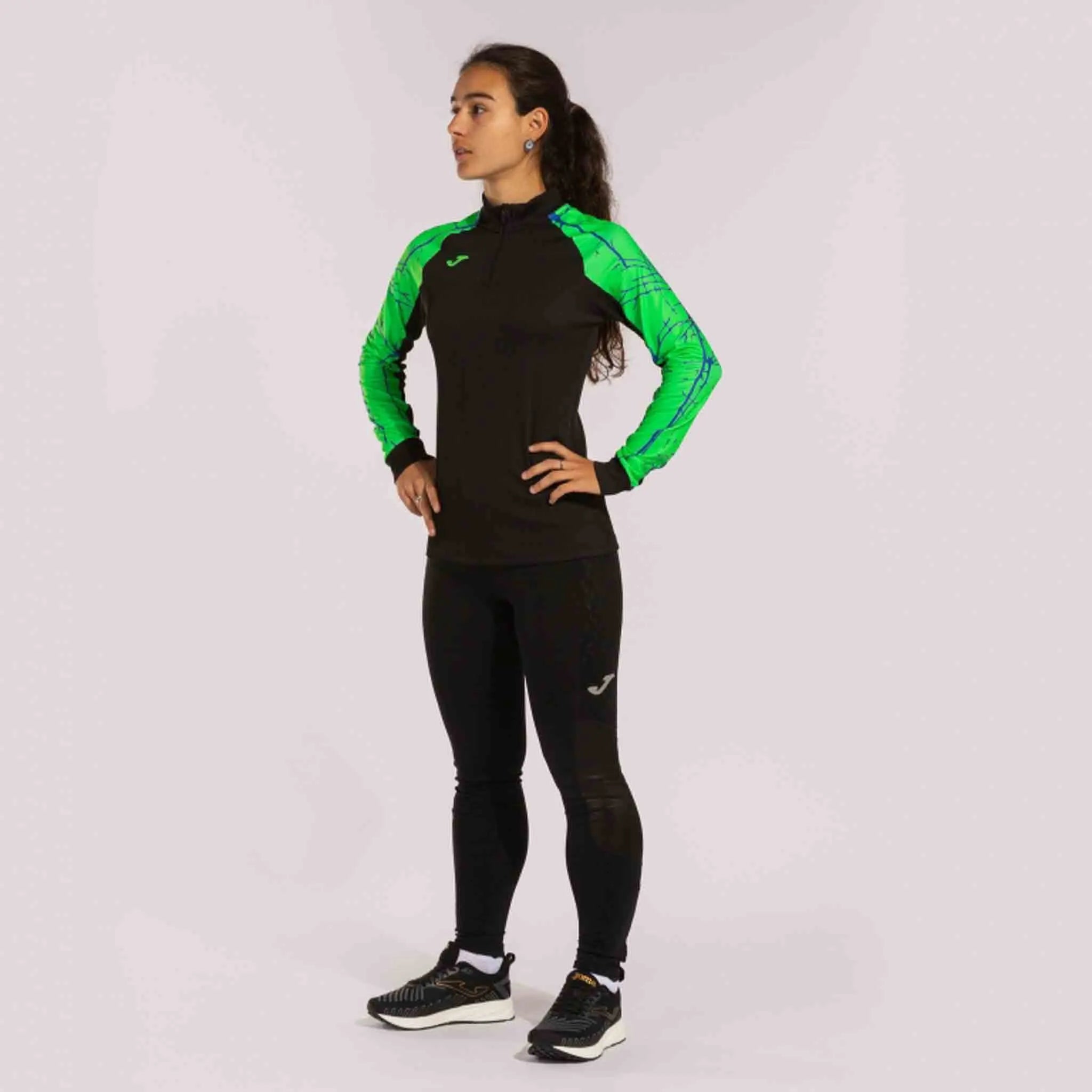 Joma elite ix geansaí spóirt dubh-uaine m