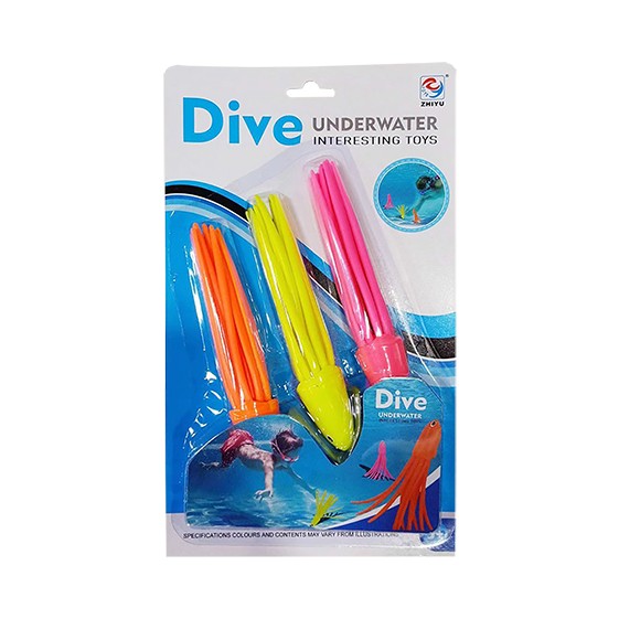 Calmars aquatiques 2.0-ensemble de 3 pièces-multicolore