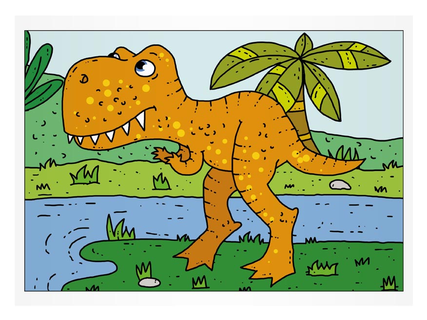 Mfp Dino omaľovánky