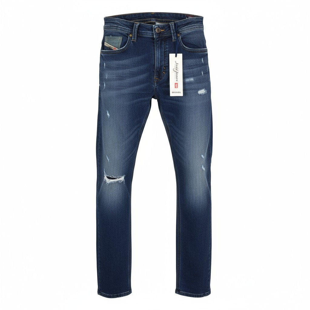 Diesel Thavar-ne 0662l pánske Jeansblue Jogg Sweat Slim Stretch Distressed