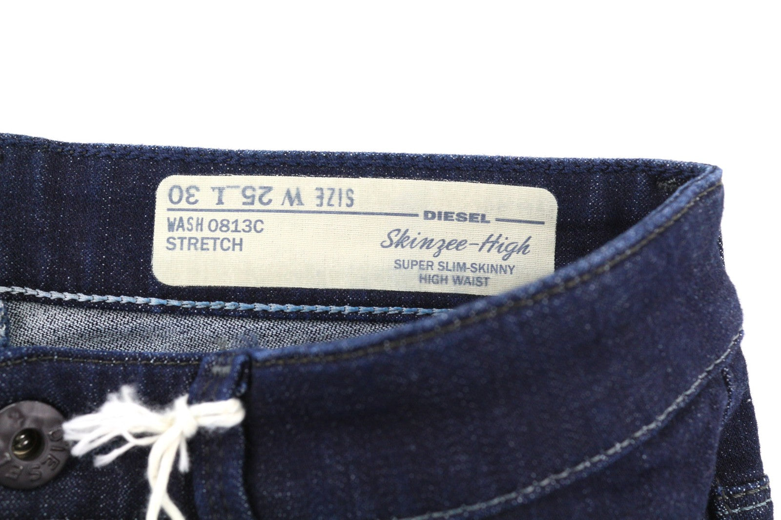 Diesel Skinzee-high 0813c Damesjeansblauw Super Slim Skinny Fit