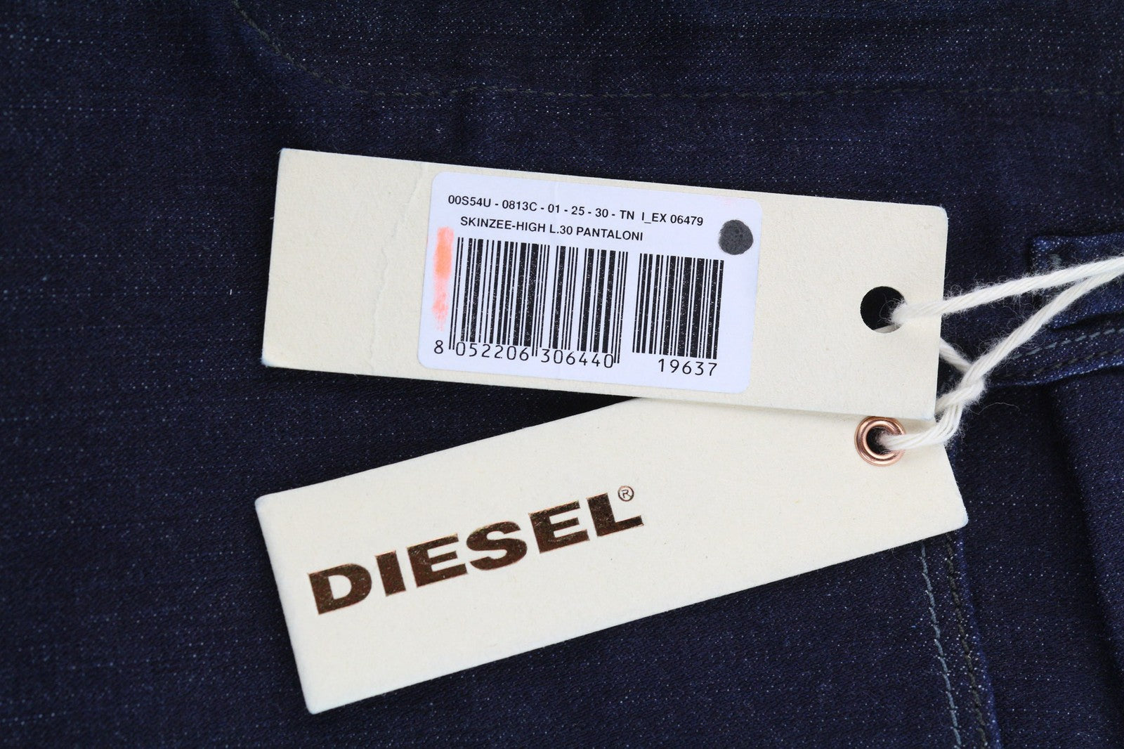 Diesel Skinzee-high 0813c Damesjeansblauw Super Slim Skinny Fit