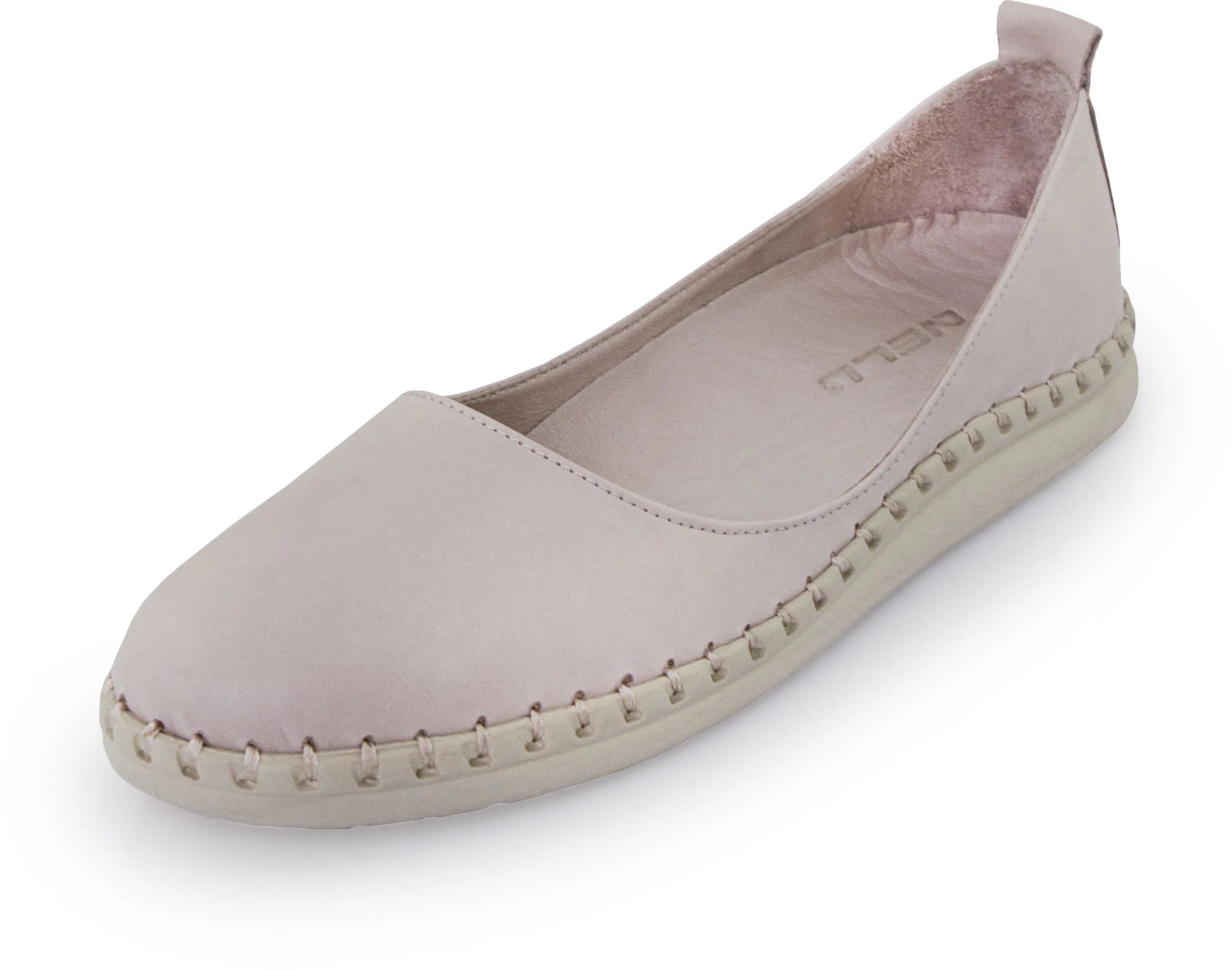 Dámské kožené baleríny Nell Aurora Šedá Šedá