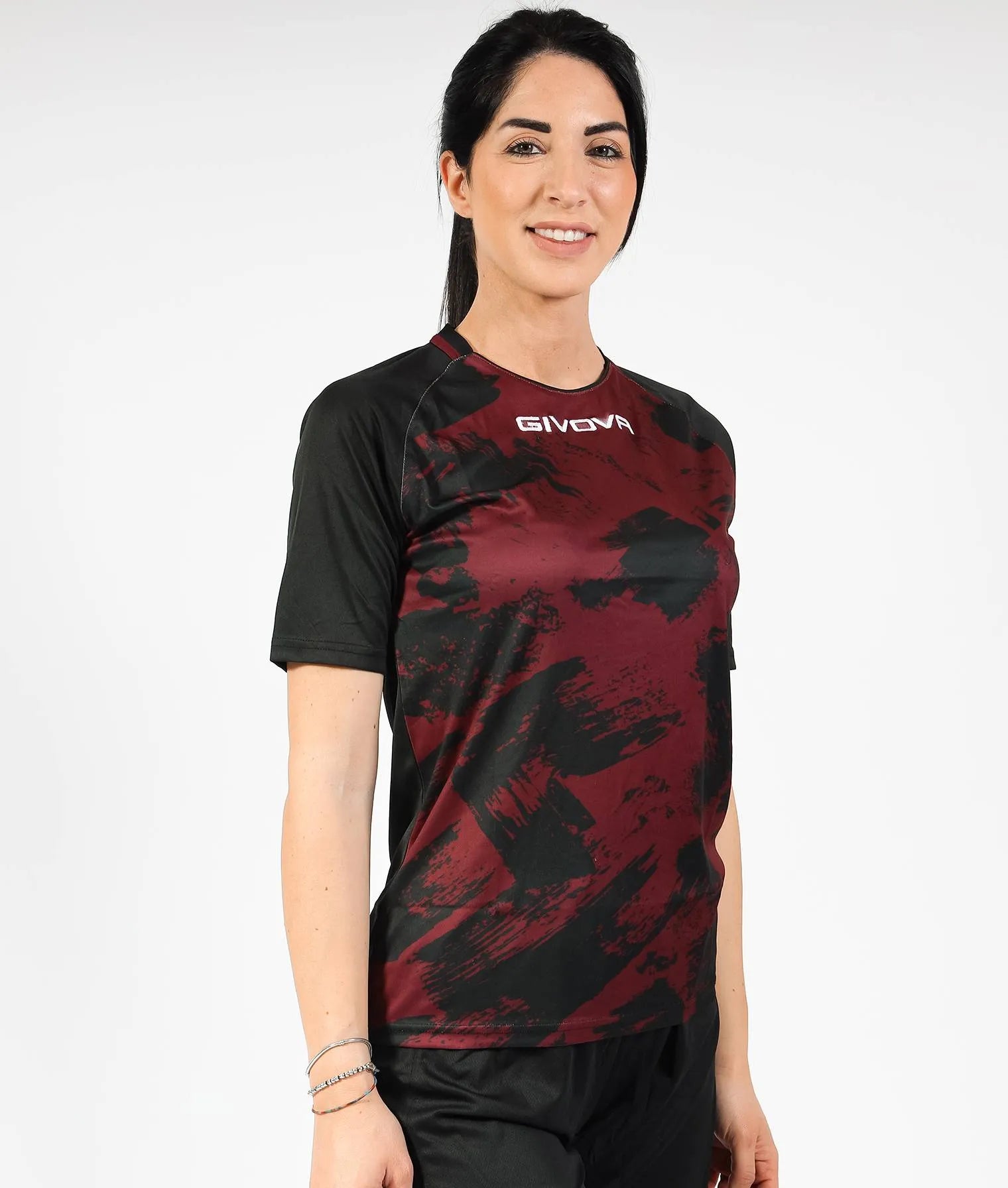 Givova art interlock granatsvart sport t-shirt 3xl