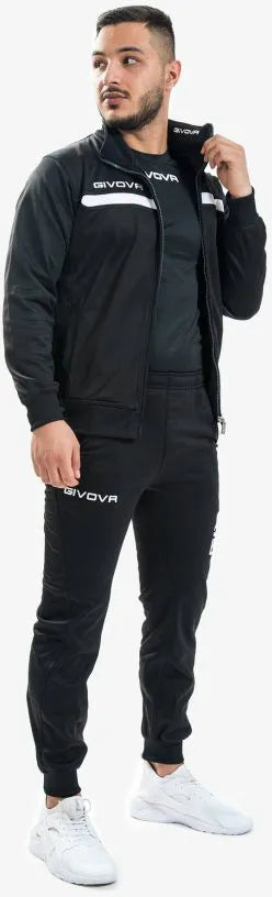Kombinezon sportowy givova tuta one full zip czarny l