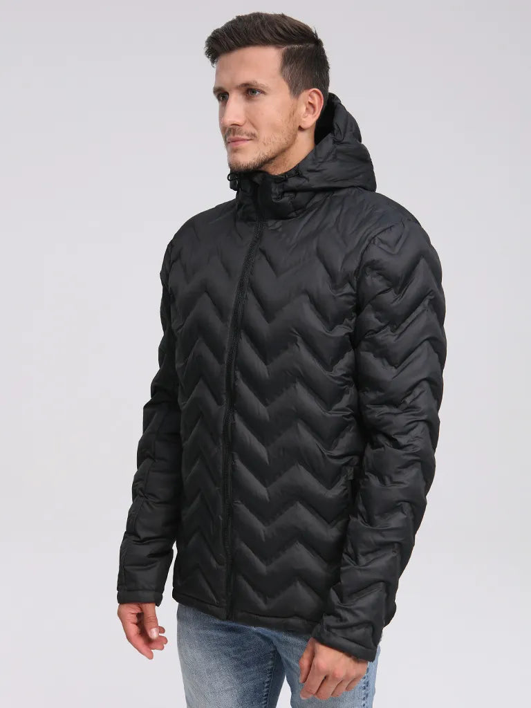 Herren Winterjacke Loap Itemo Schwarz