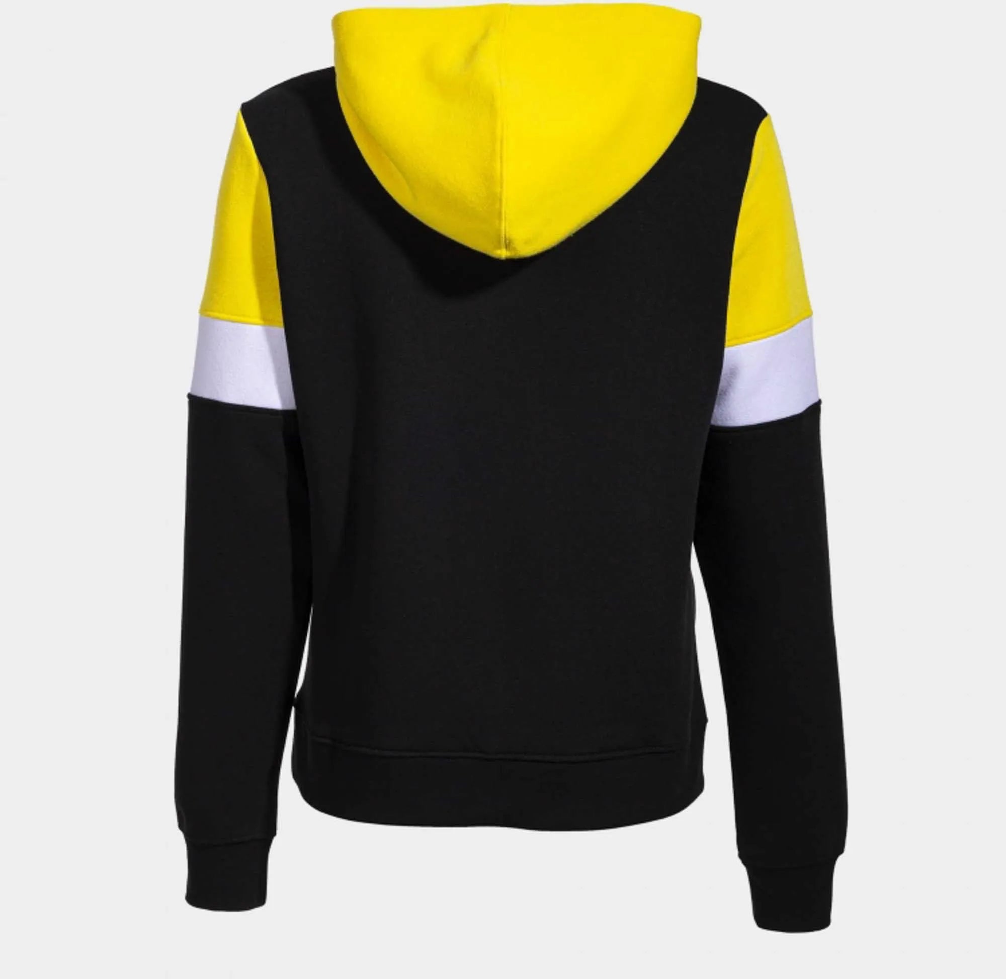 Damessweatshirt joma crew iv hoodie zwart-geel zwart 2xs
