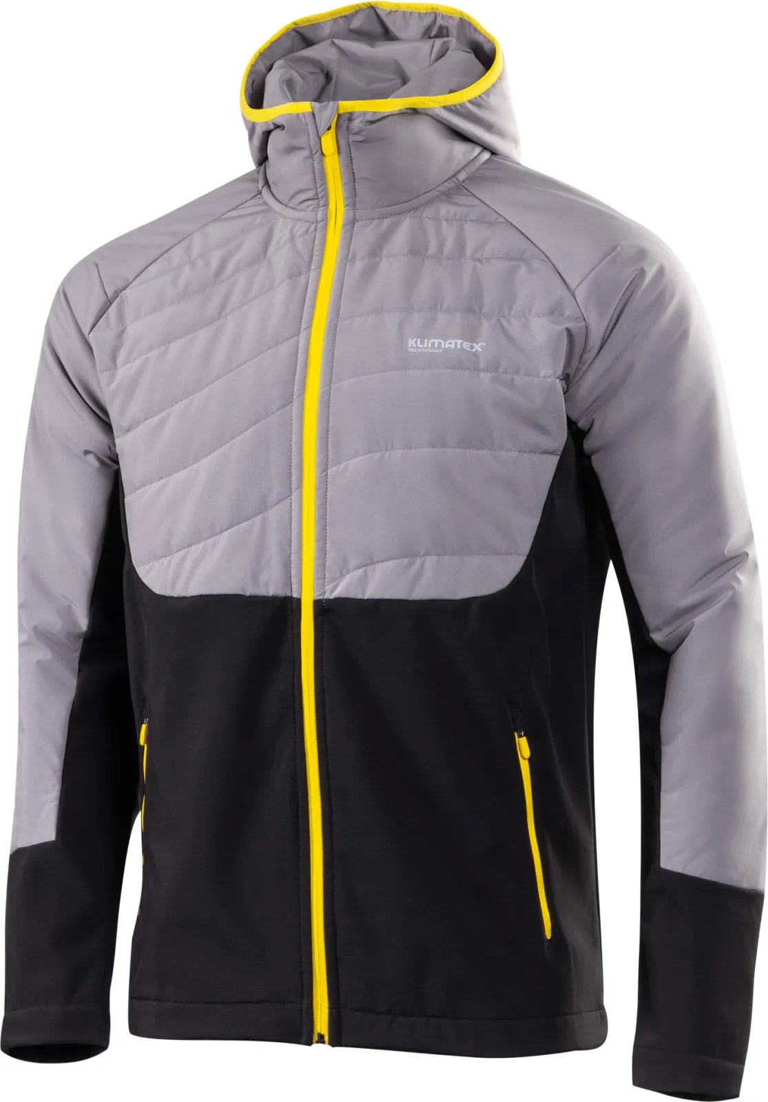 Jaqueta híbrida masculina klimatex luigi cinza/preto s