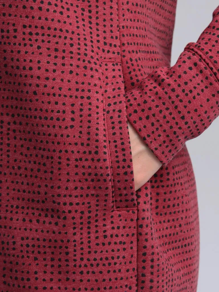 Gúna spóirt na mban/lúb geansaí ebunka pink xs