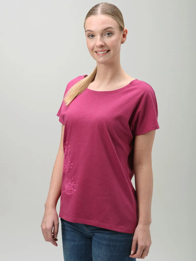 T-shirt da donna Loap Aumara Rosa Rosa
