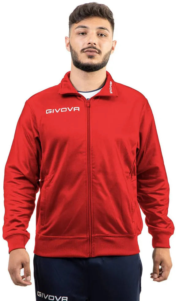 Hanorac Sport Givova Polarfleece Mono 500 Roșu
