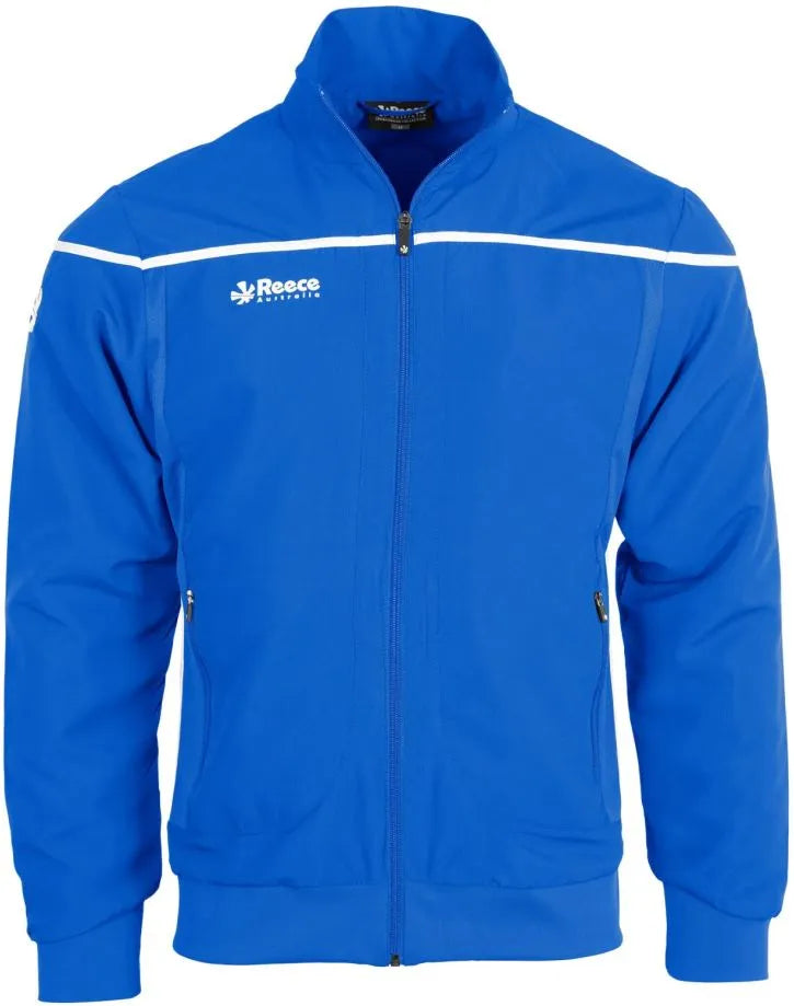 Chaqueta universitaria Reece para hombre, color blanco real, azul 2xl
