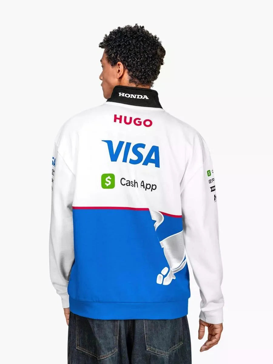 Moletom Masculino Hugo Boss Racing Bulls Masculino Vcarb Rp Team Sweater Branco Branco