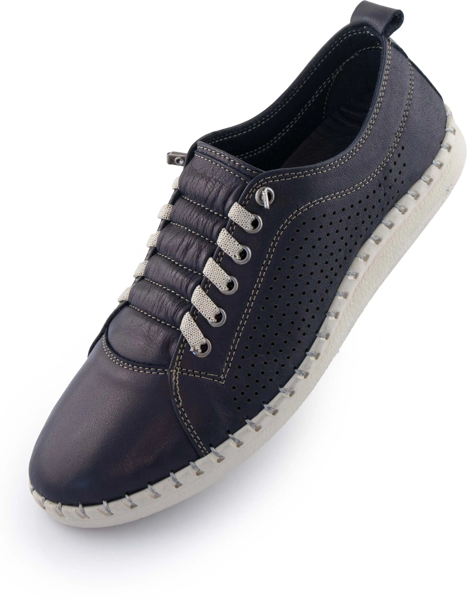 Chaussures en cuir femme nell perform bleu marine 39