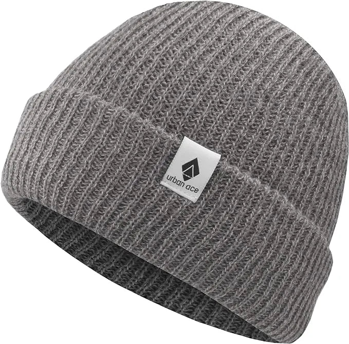 Chapeaux d'hiver Urban Ace Bonnet unisexe Crew gris anthracite